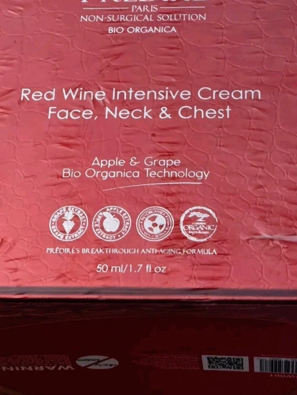 Red Wine Intensive Cream Face, Neck & Chest - 50 ml